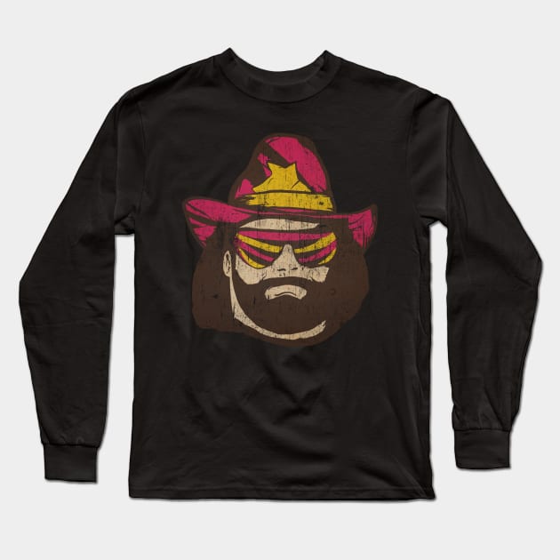 Macho Man Cowboy Long Sleeve T-Shirt by Gustavo Alvaro